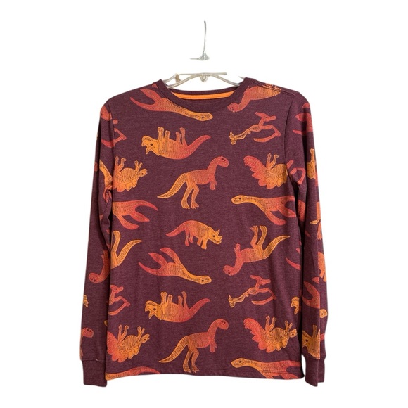 Cat & Jack Other - Cat & Jack Red and Orange Long Sleeve Dinosaur Tee, Large (12/14)